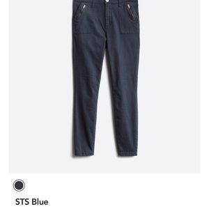 STS Blue | Ellie High Rise Skinny Zipper Pocket Pant | Navy NWT